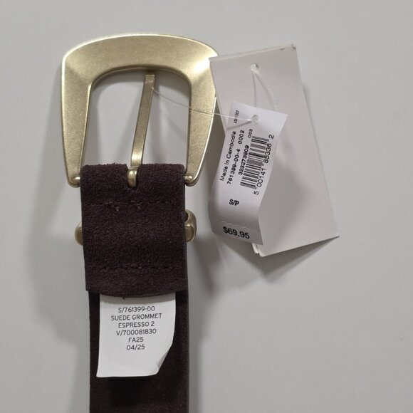 GAP Suede Leather Belt Women S Brown Grommets Preppy Grunge Indie Western Hippie main image 13